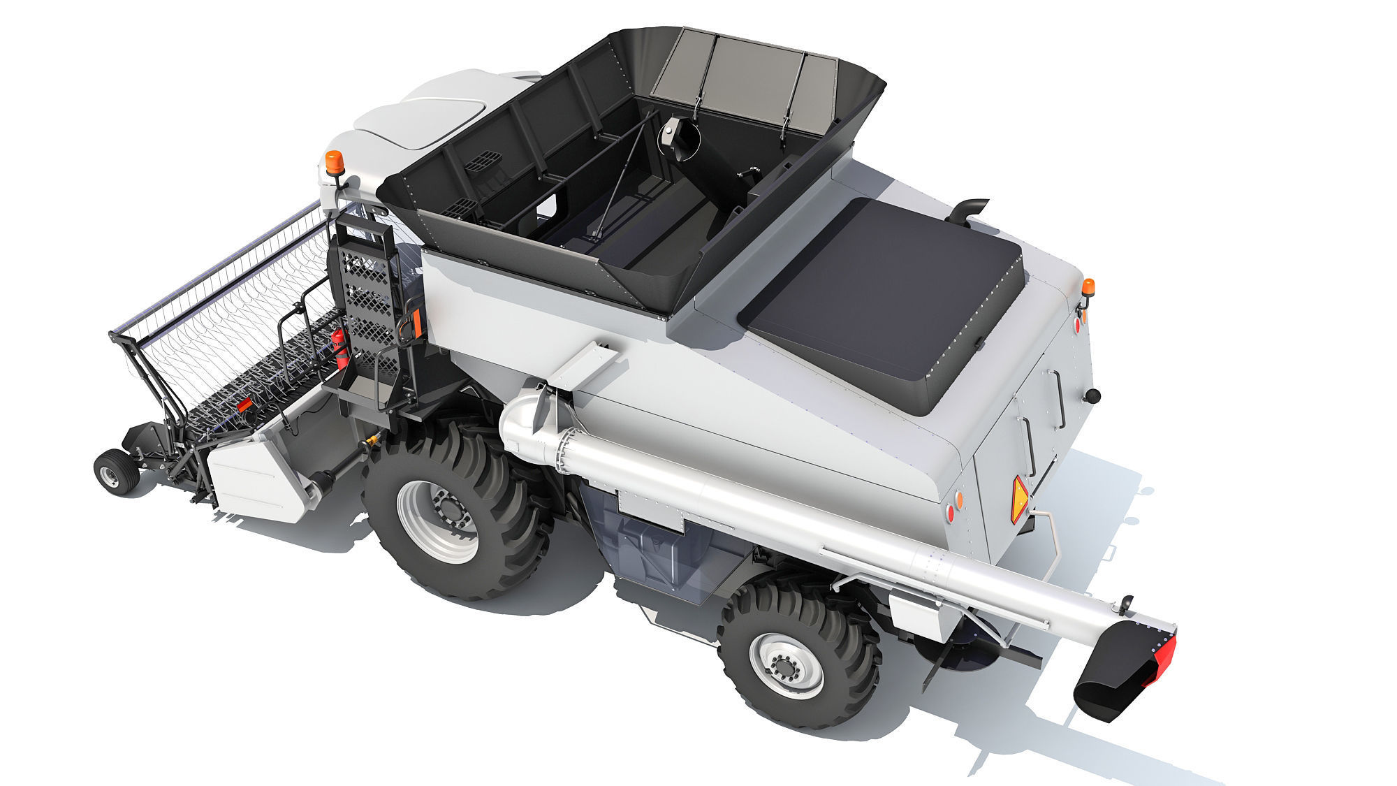 3D Harvester combine 3D model_3