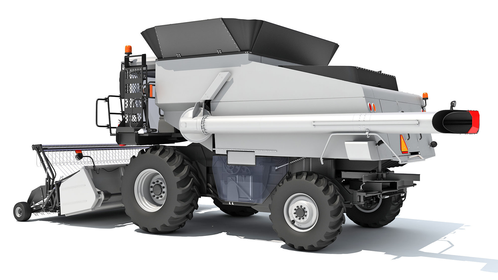 3D Harvester combine 3D model_2