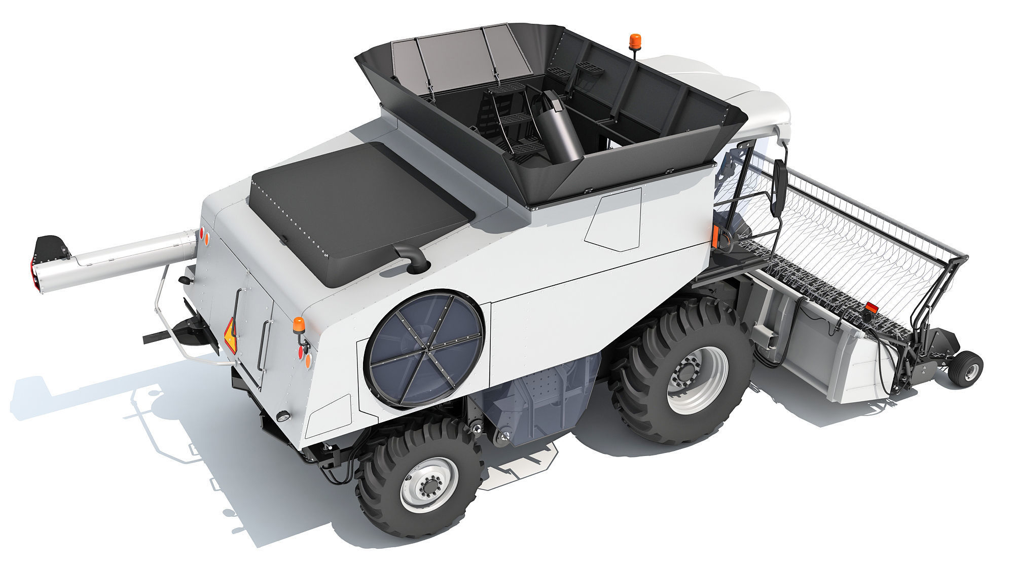 3D Harvester combine 3D model_6