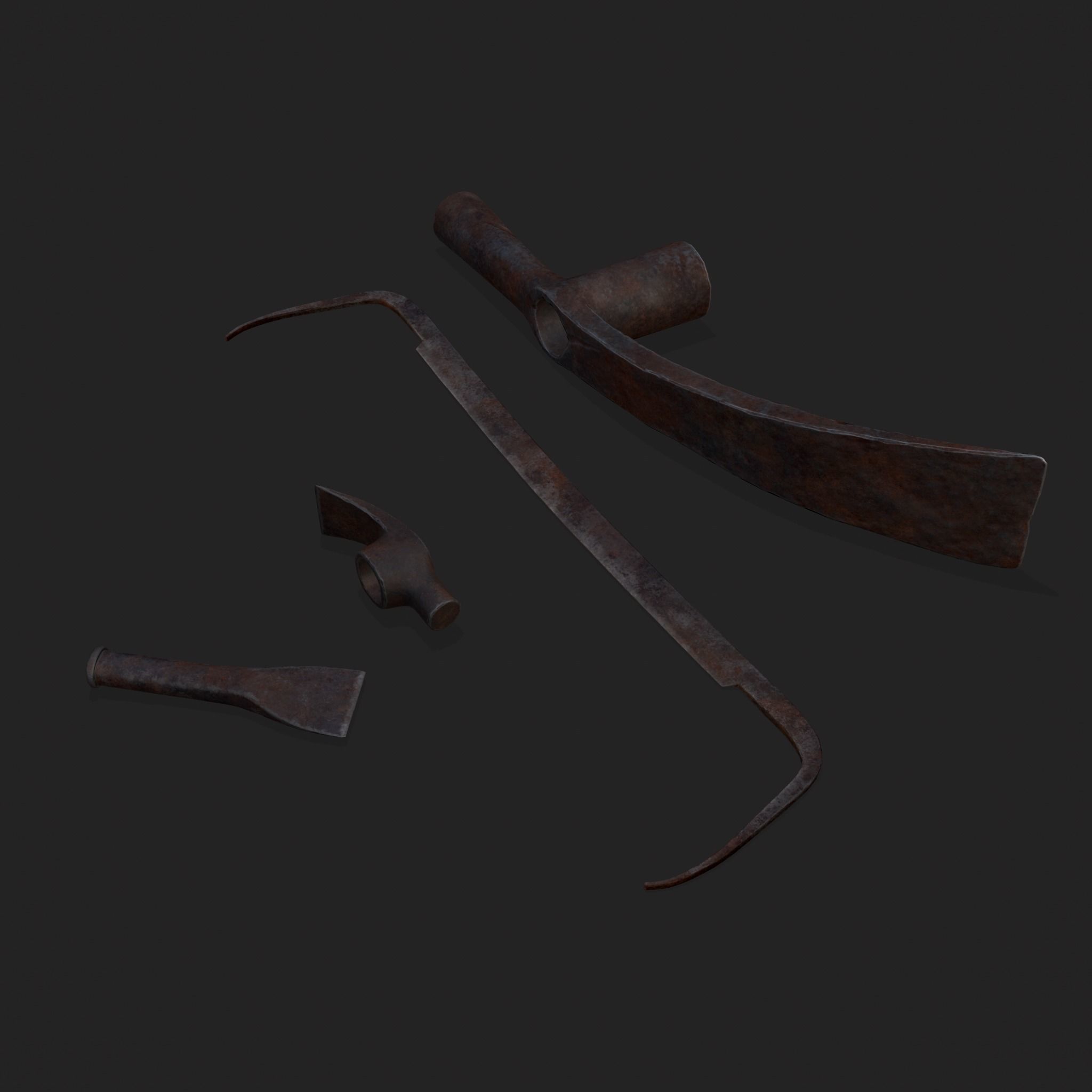 Medieval Prop Mix Thirteen 3D Model Collection_15