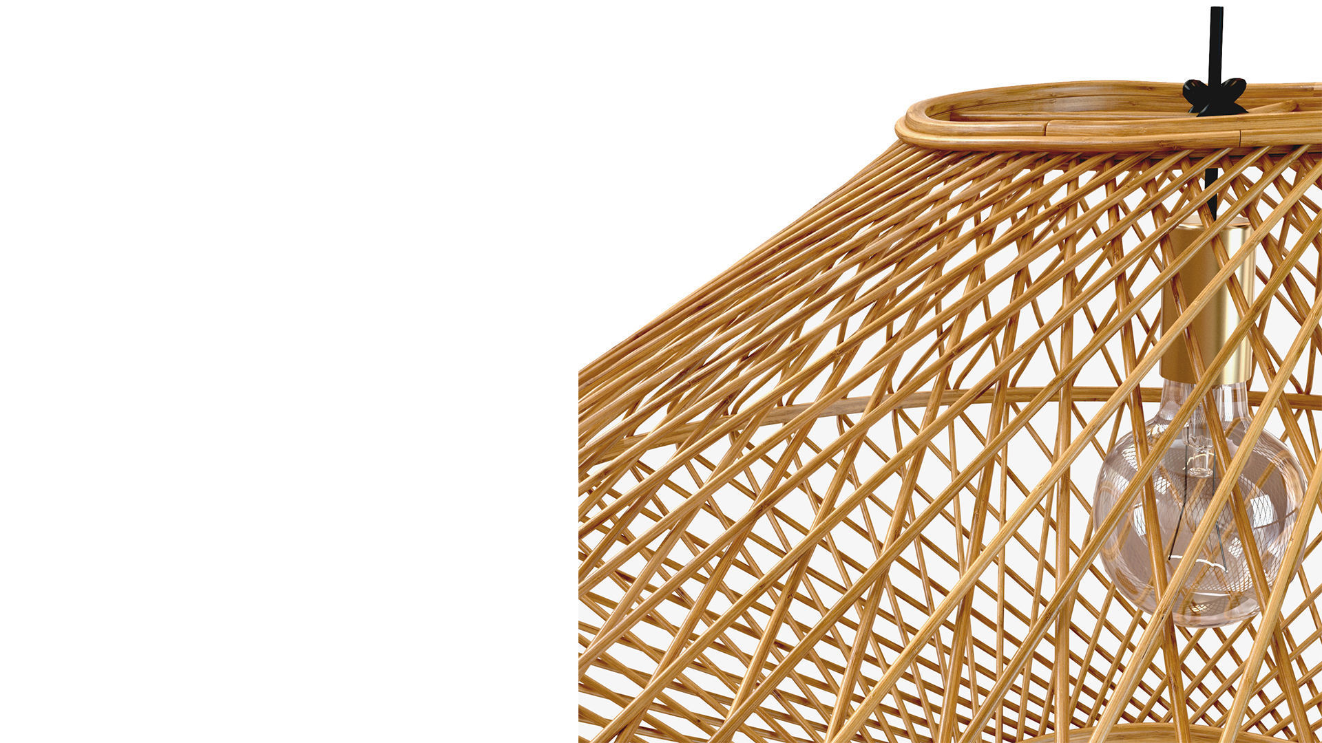 Madam Stoltz Bamboo Ceiling Lamp 3D model_6