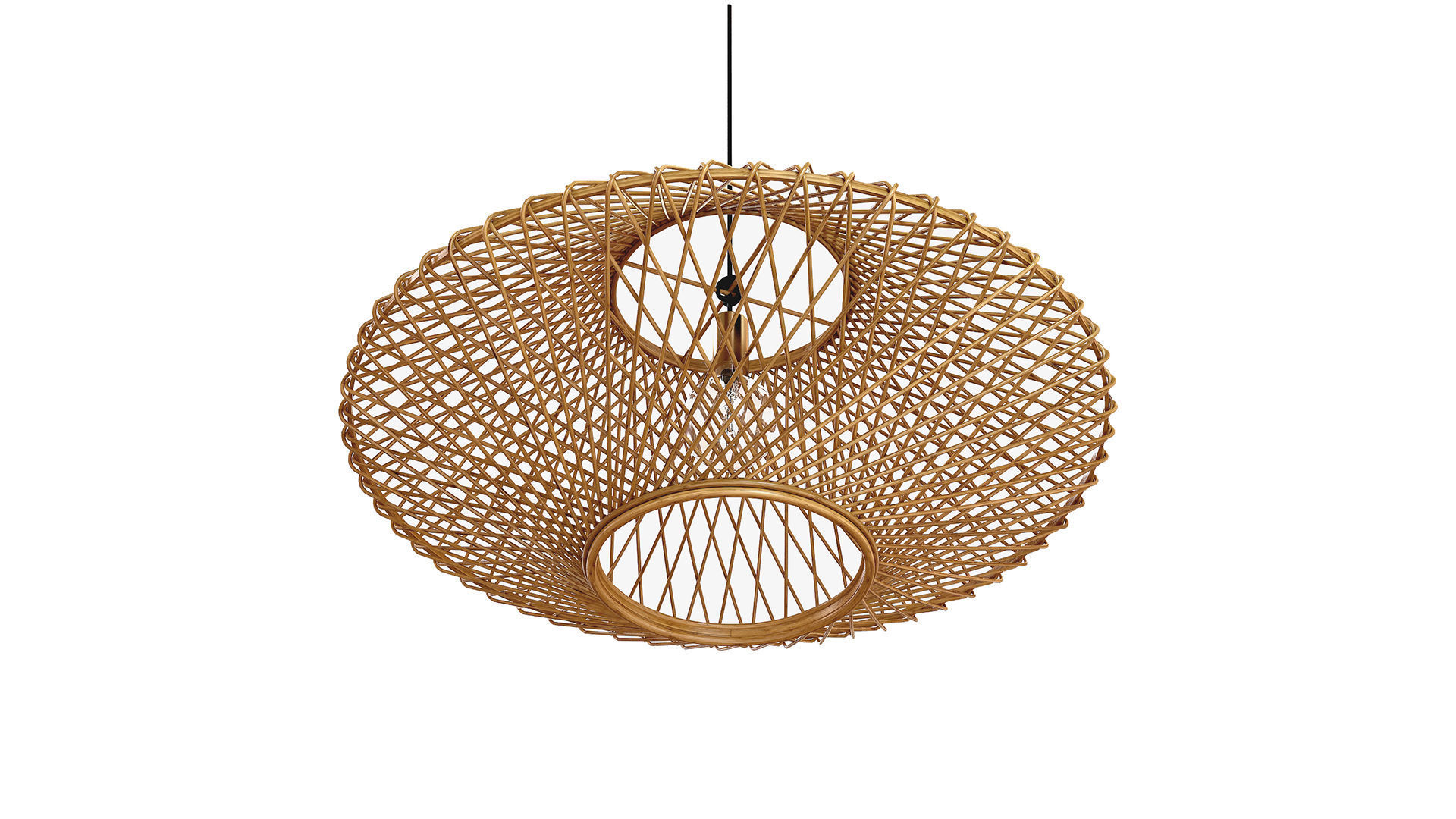 Madam Stoltz Bamboo Ceiling Lamp 3D model_8