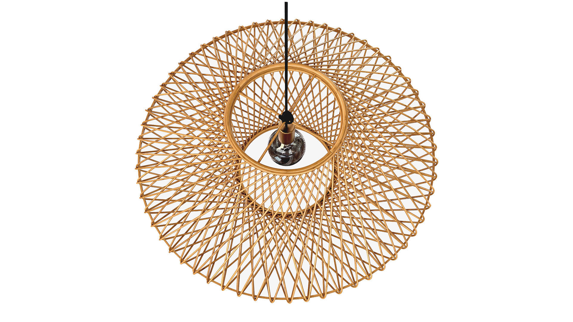 Madam Stoltz Bamboo Ceiling Lamp 3D model_5