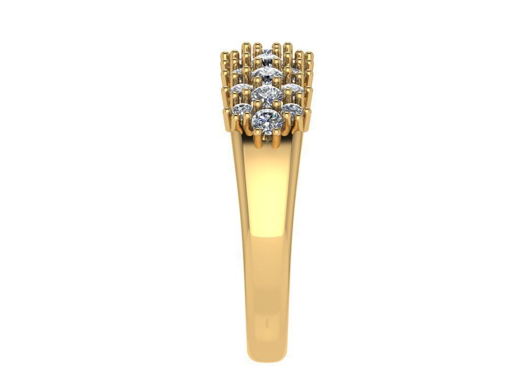 Ring202 elegant gold diamond ring 3D print model_3