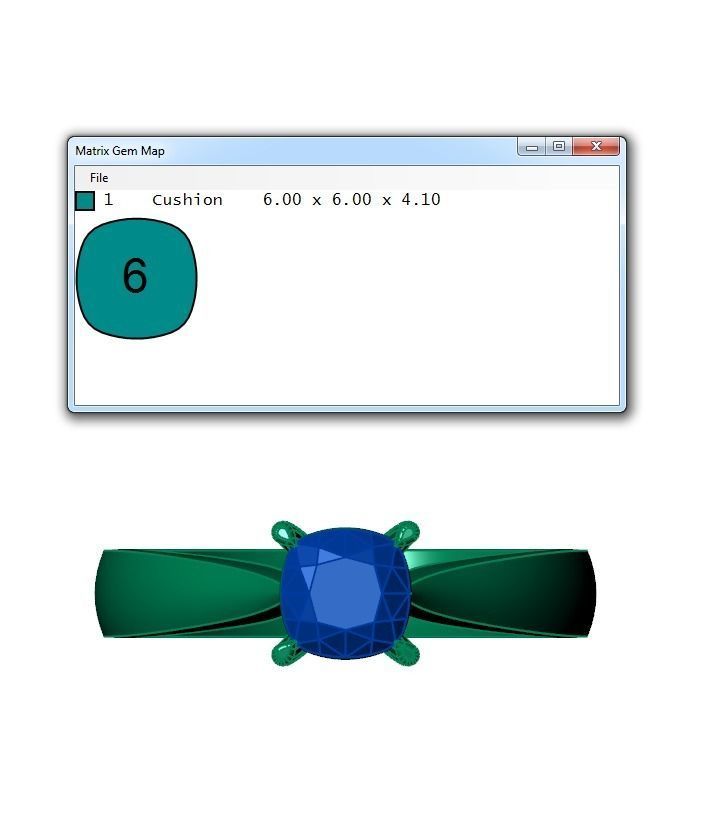 Ring204 solitaire engagement ring gold 3D print model_6