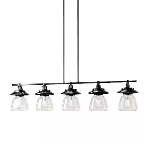 Highworth 5 Light Kitchen Island Linear Pendant