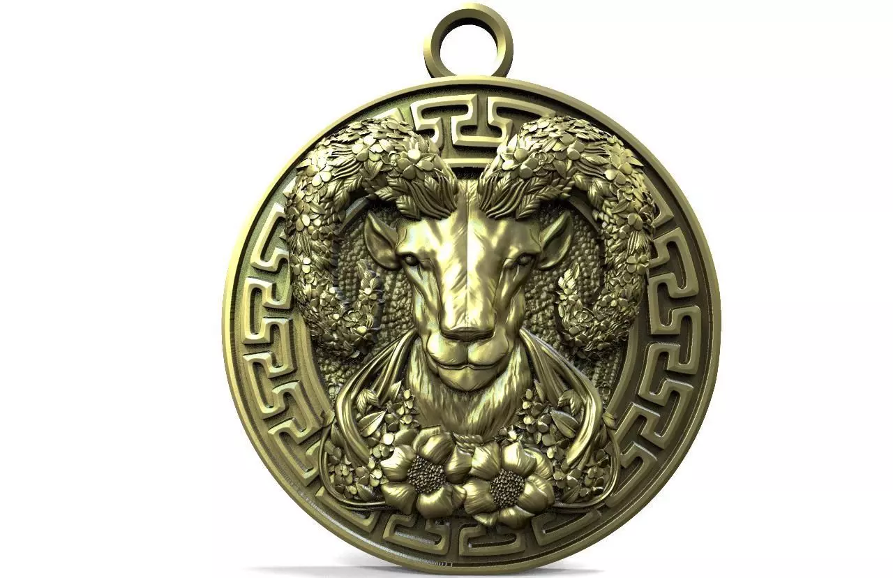 Ram pendant 3D print model