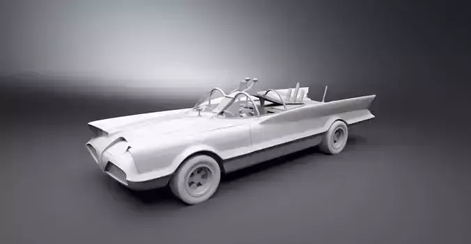 Batmobile 1960 Scale model 3D print model