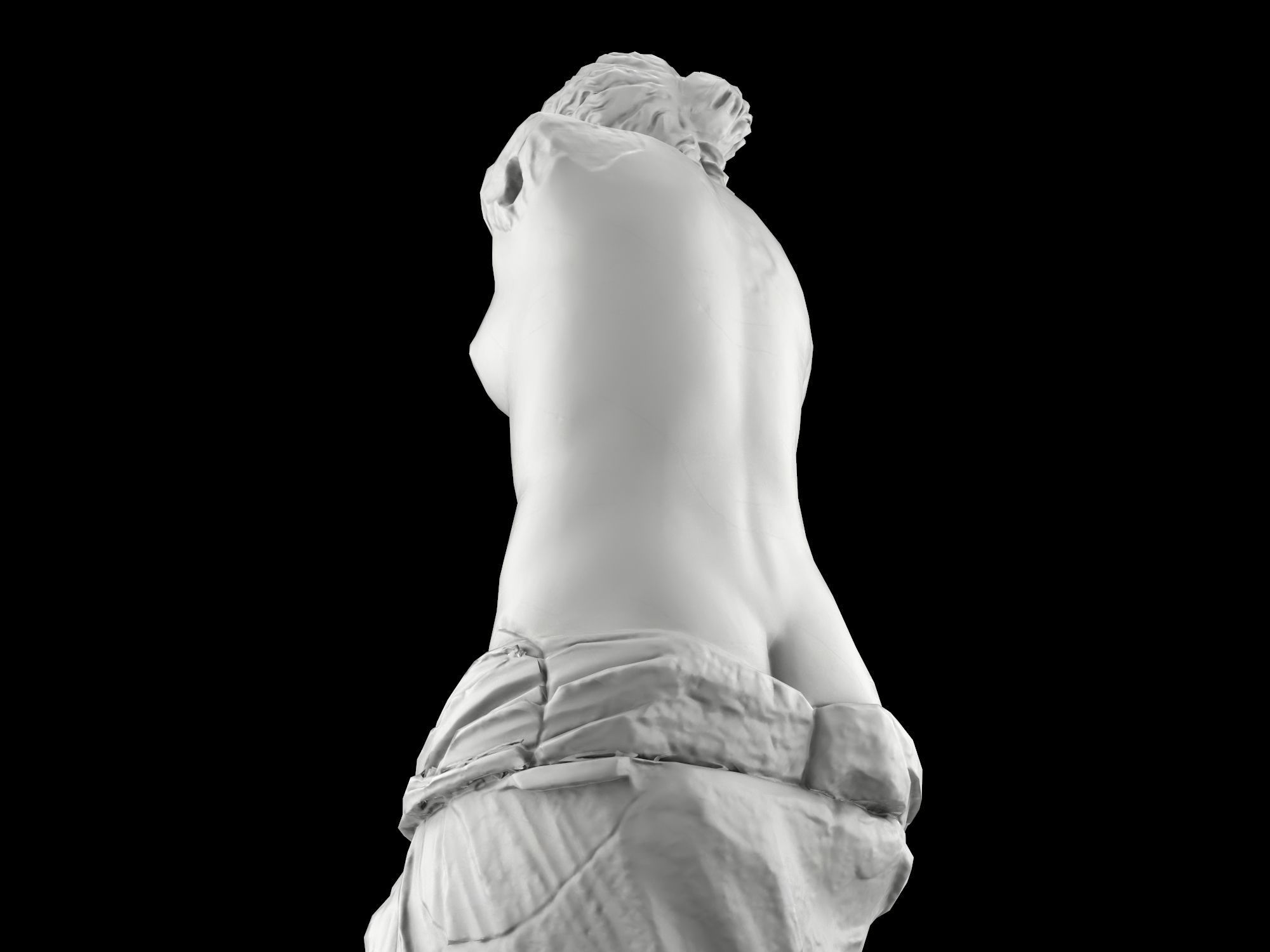 Venus de Milo Low-poly 3D model_10