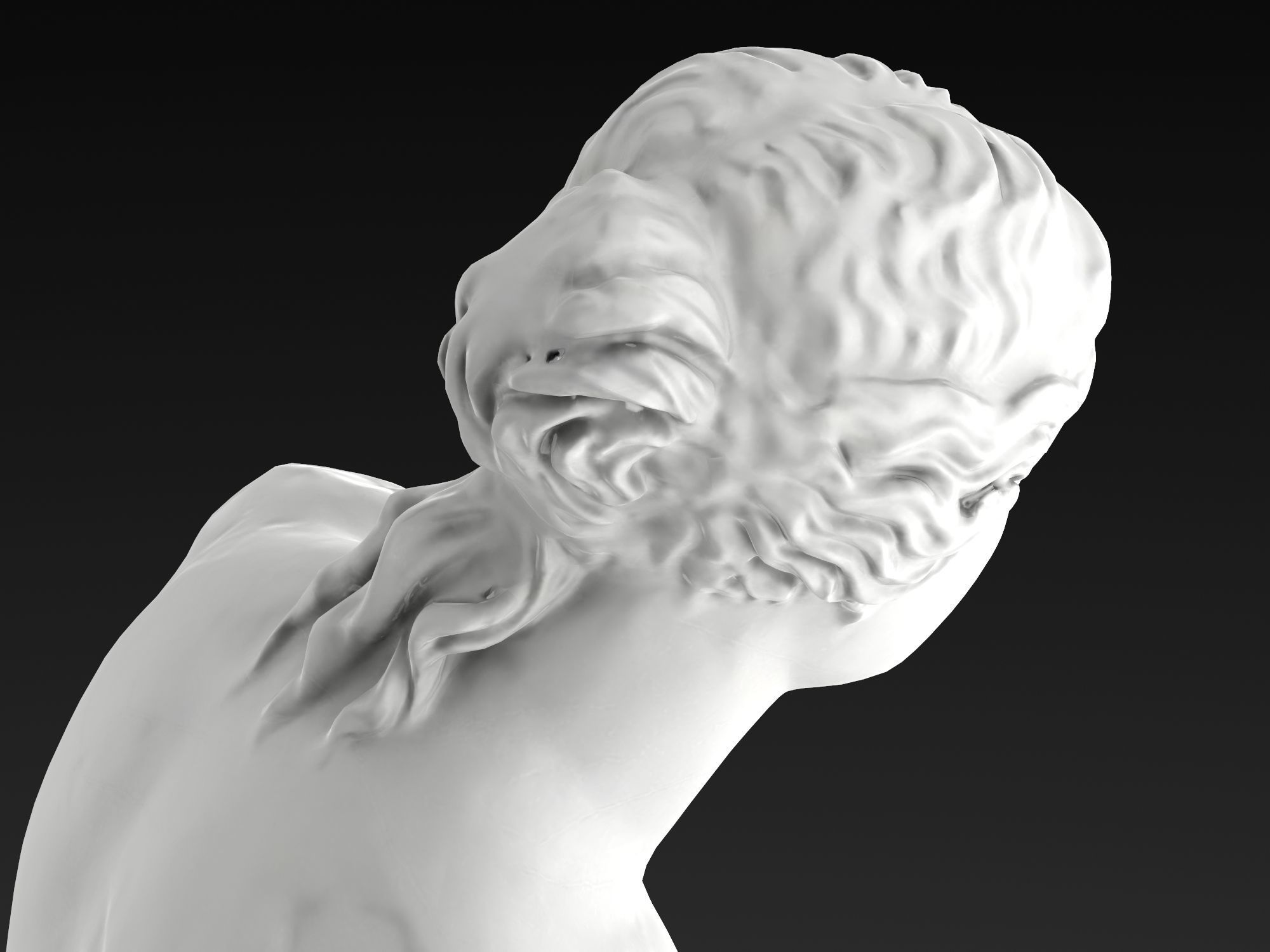 Venus de Milo Low-poly 3D model_14