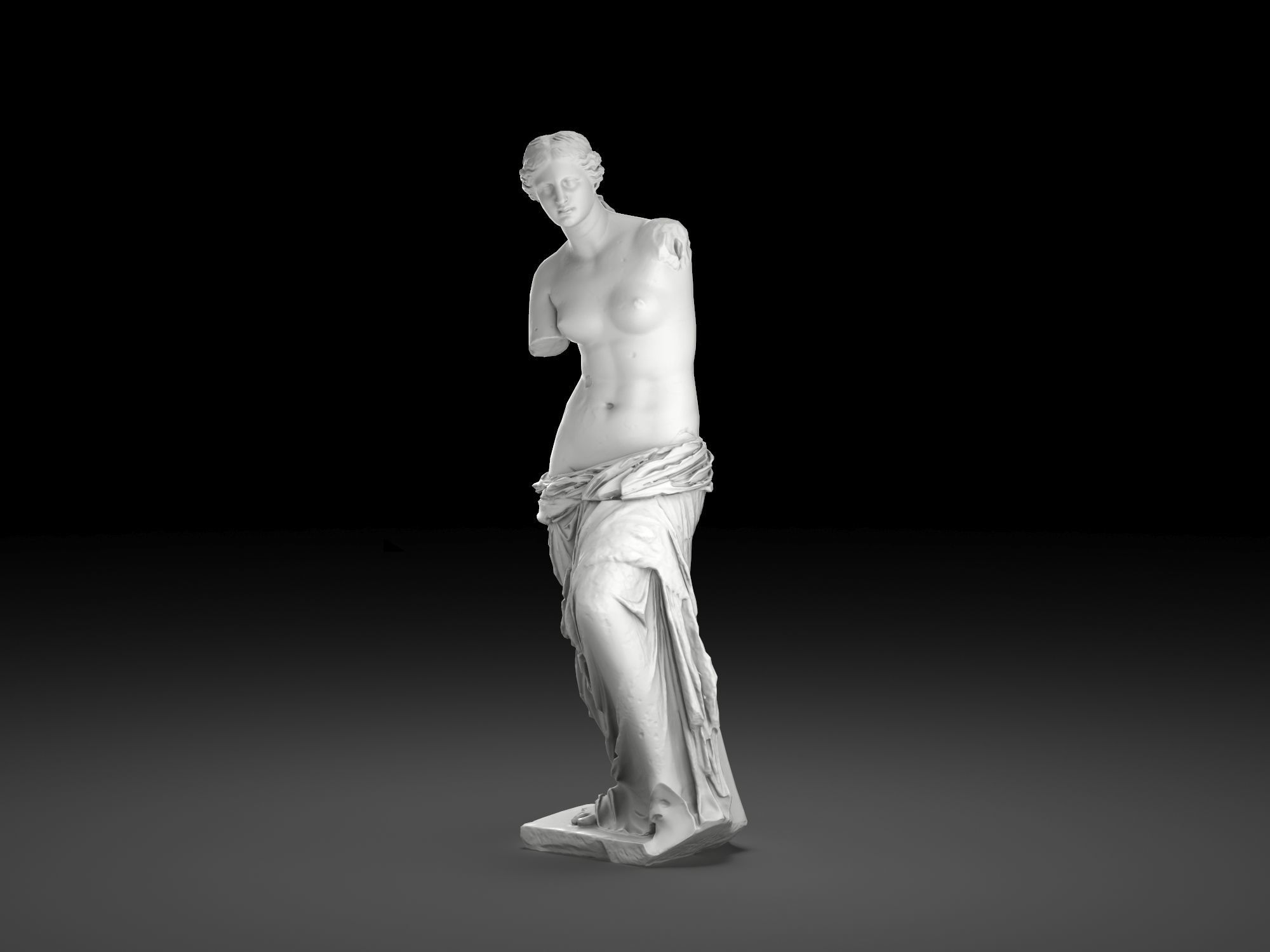 Venus de Milo Low-poly 3D model_1