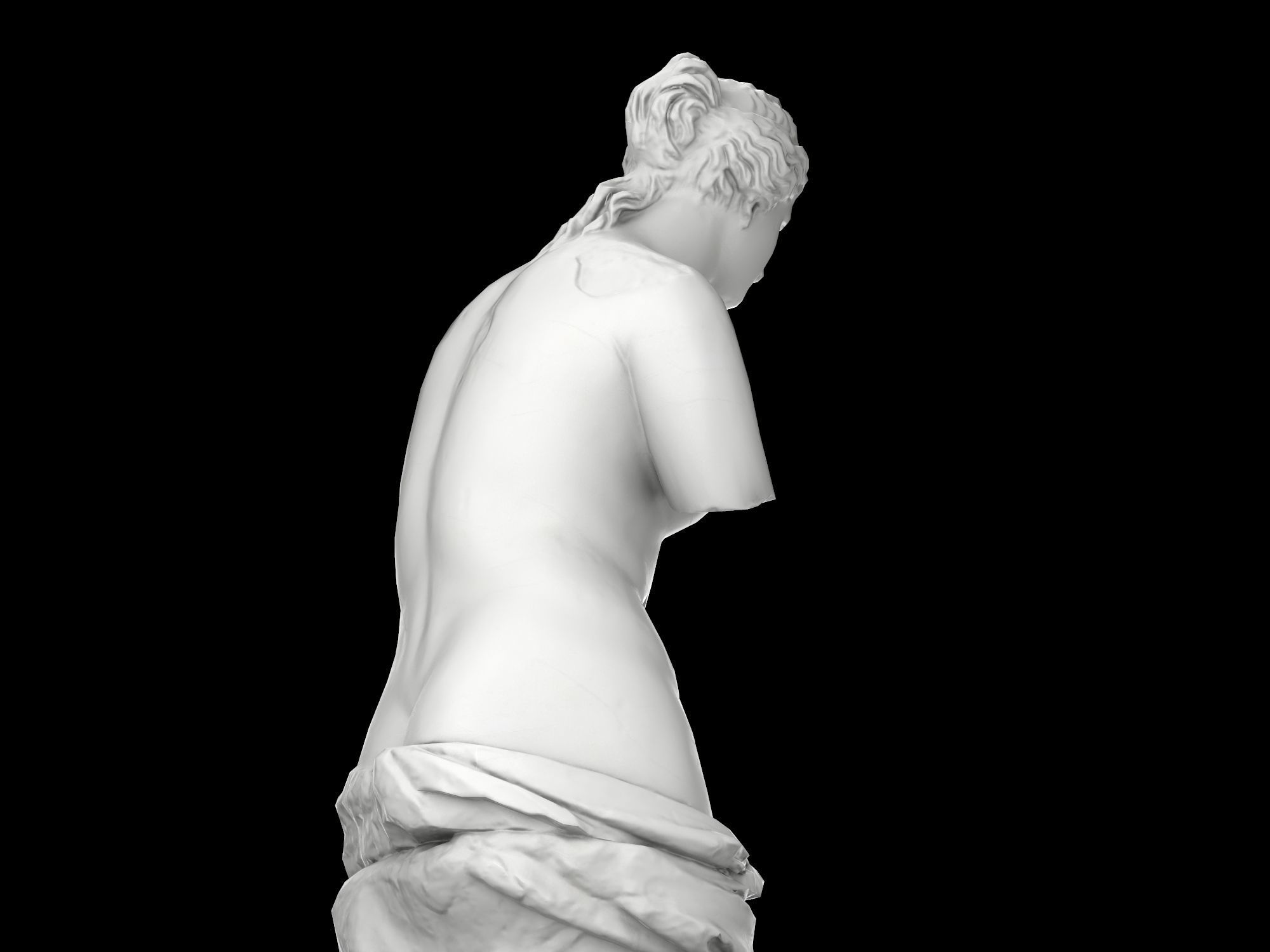 Venus de Milo Low-poly 3D model_11