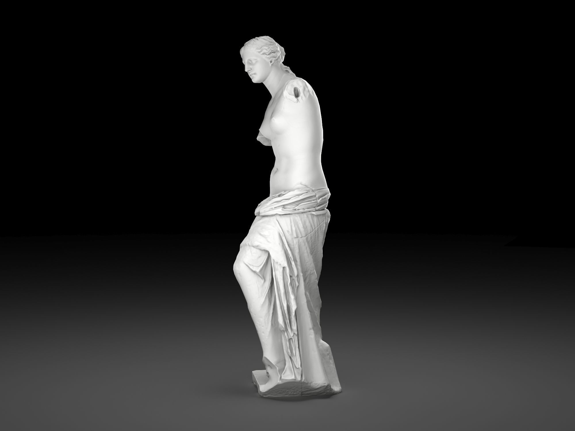 Venus de Milo Low-poly 3D model_2