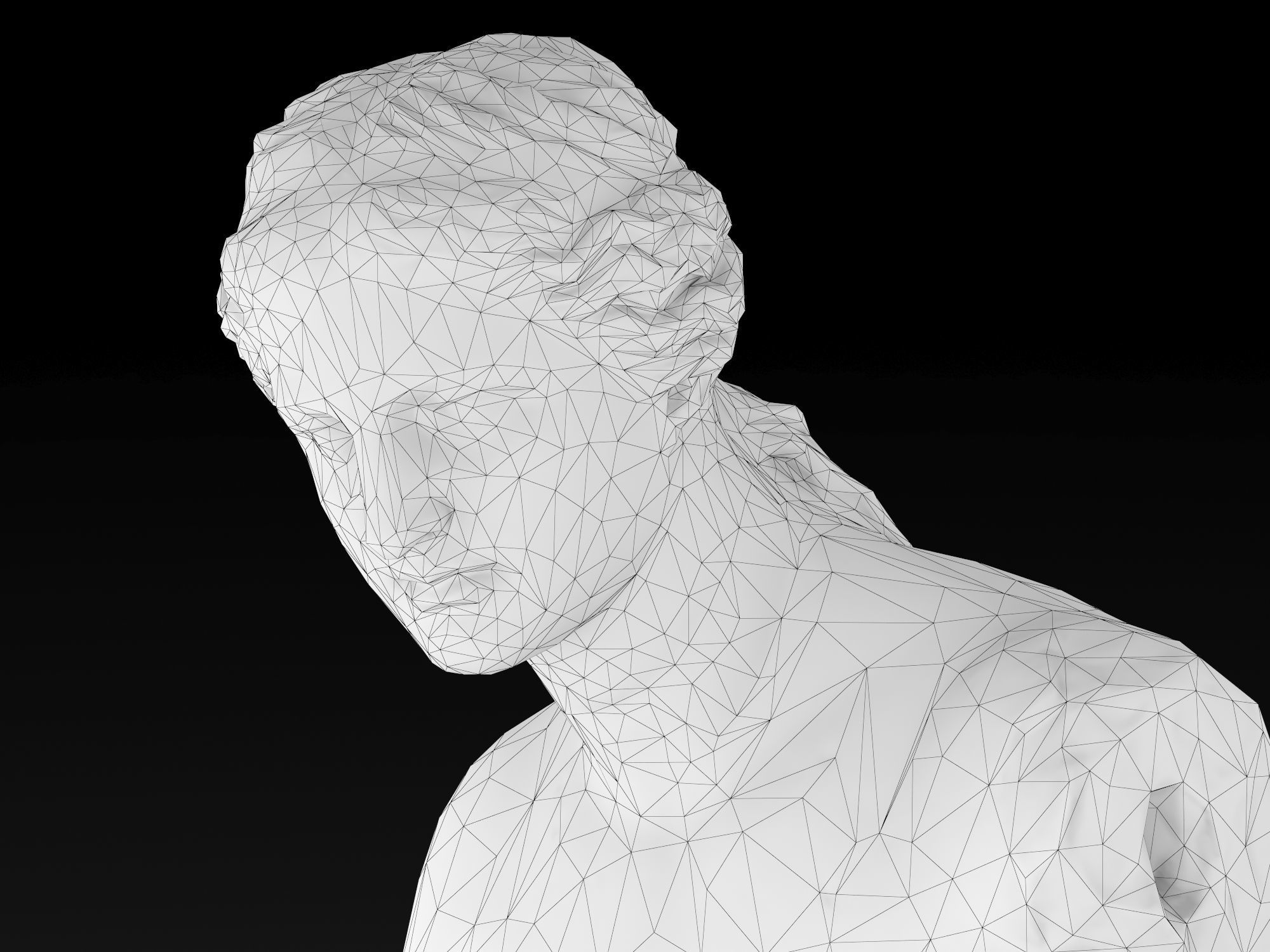 Venus de Milo Low-poly 3D model_17