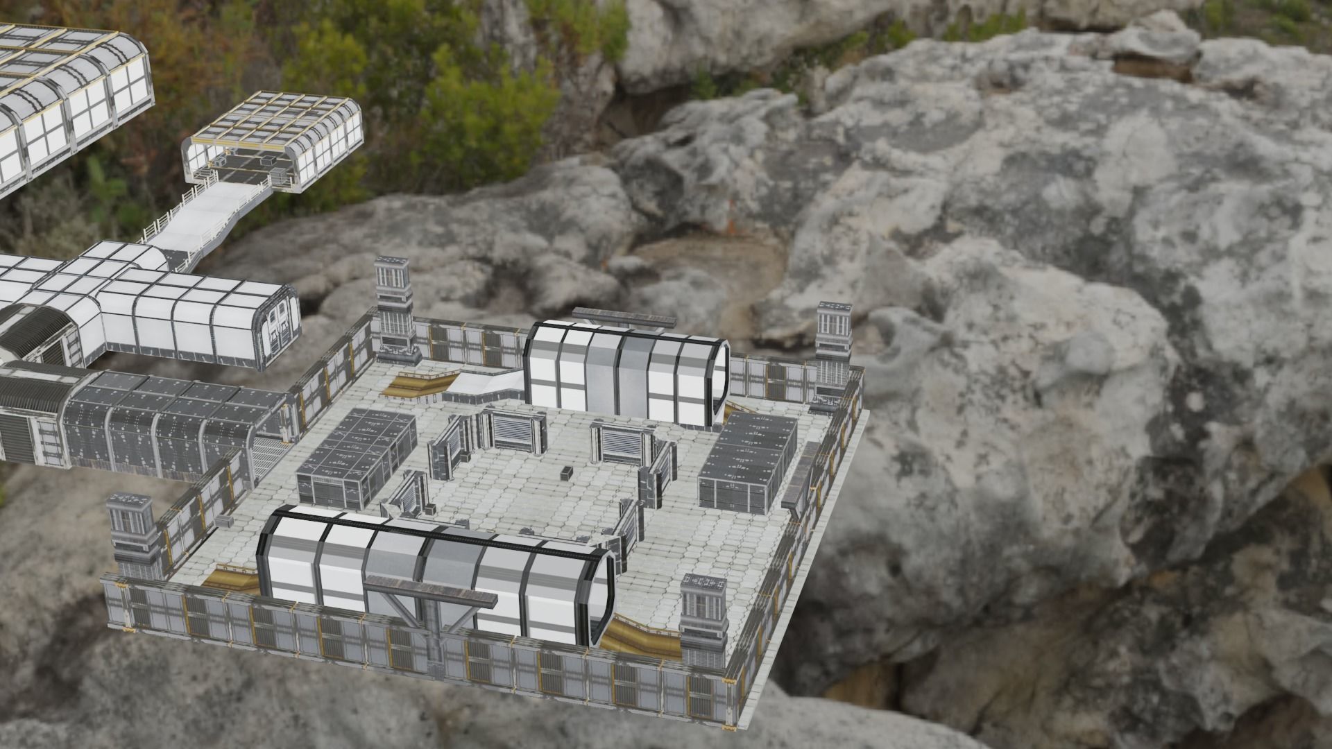 sci fi room part 2 3D model_4