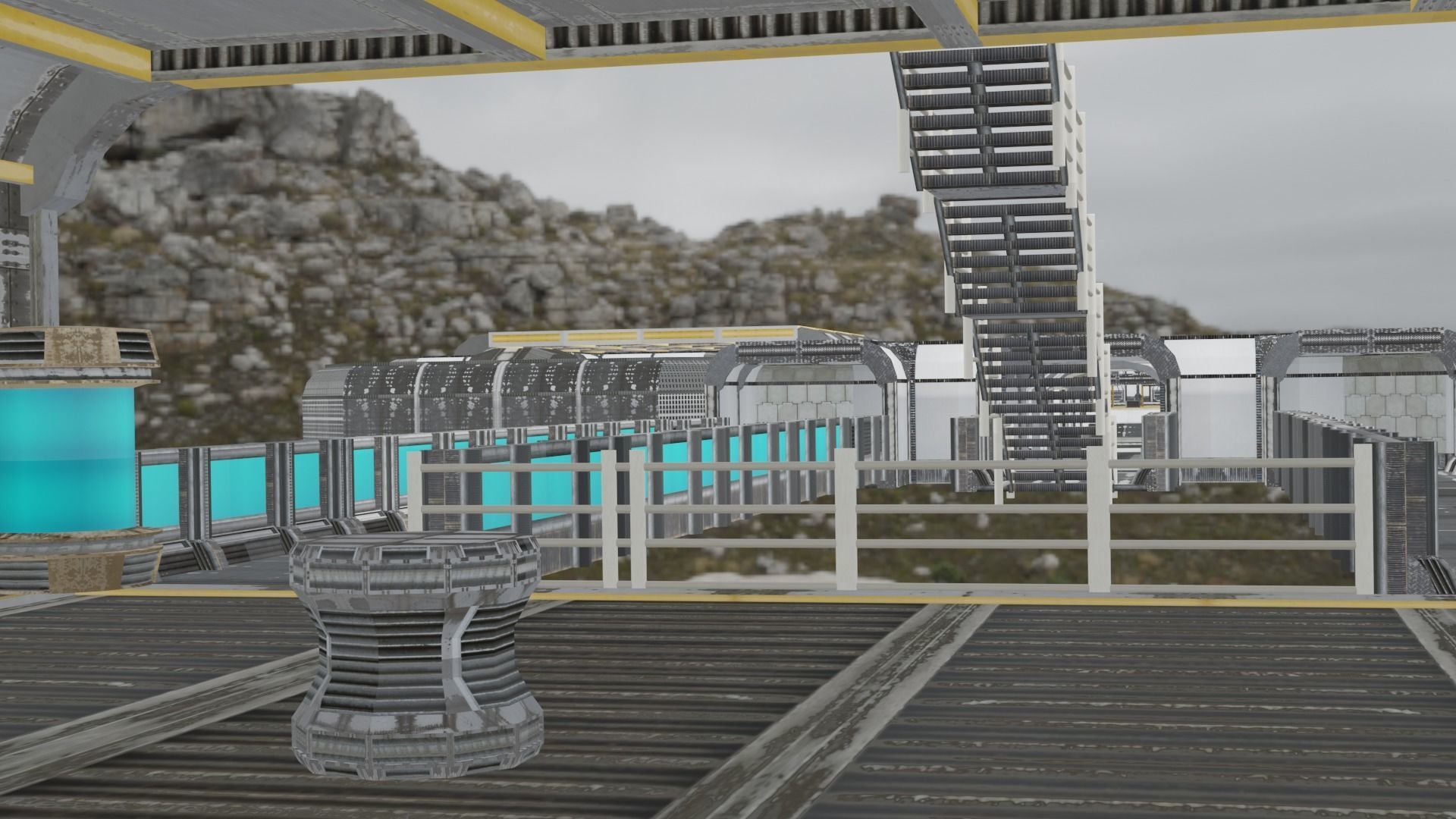 sci fi room part 2 3D model_12