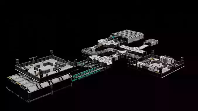 sci fi room part 2 3D model