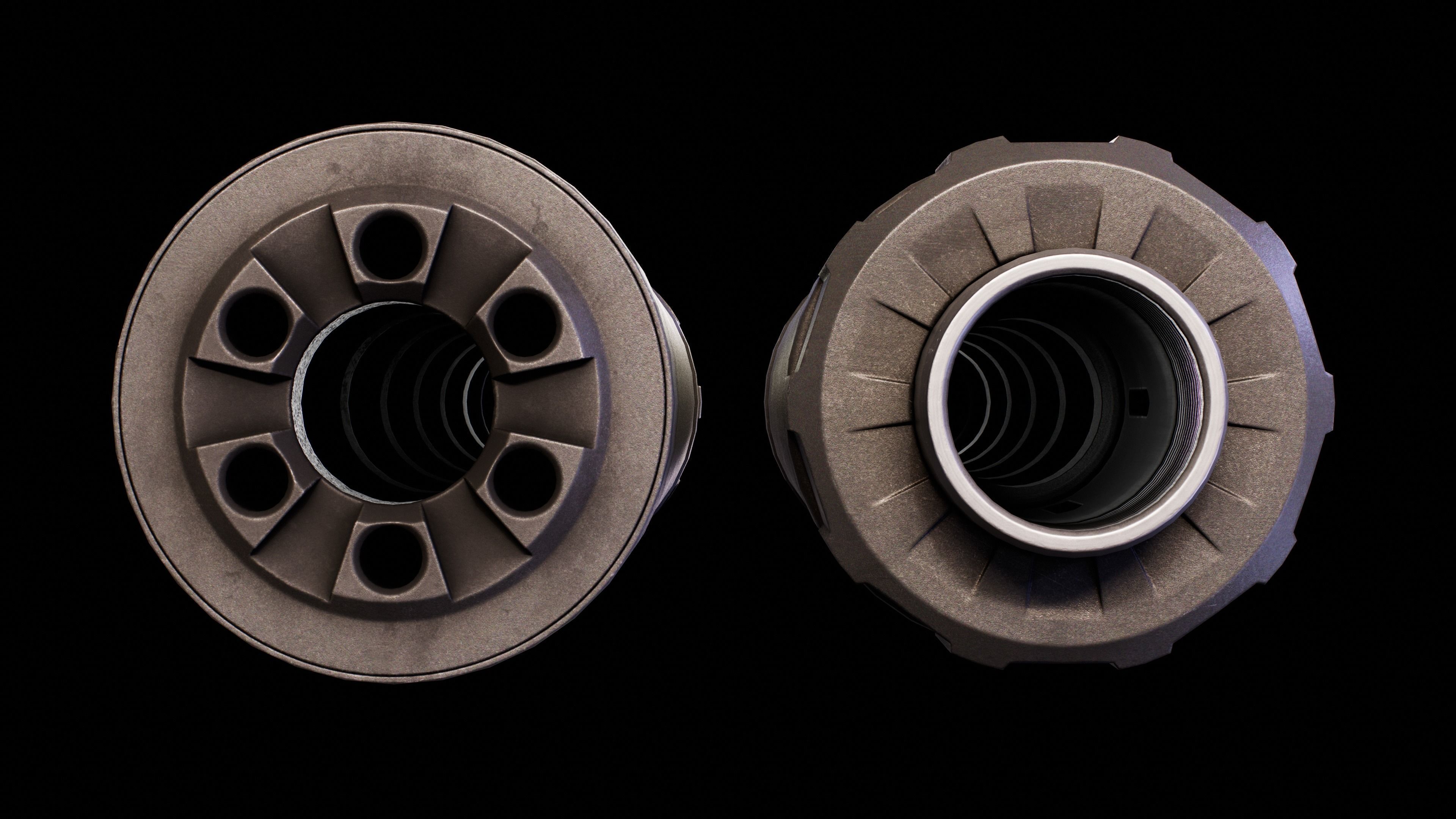 AAC Ti-Rant 45S Suppressor Low-poly 3D model_13