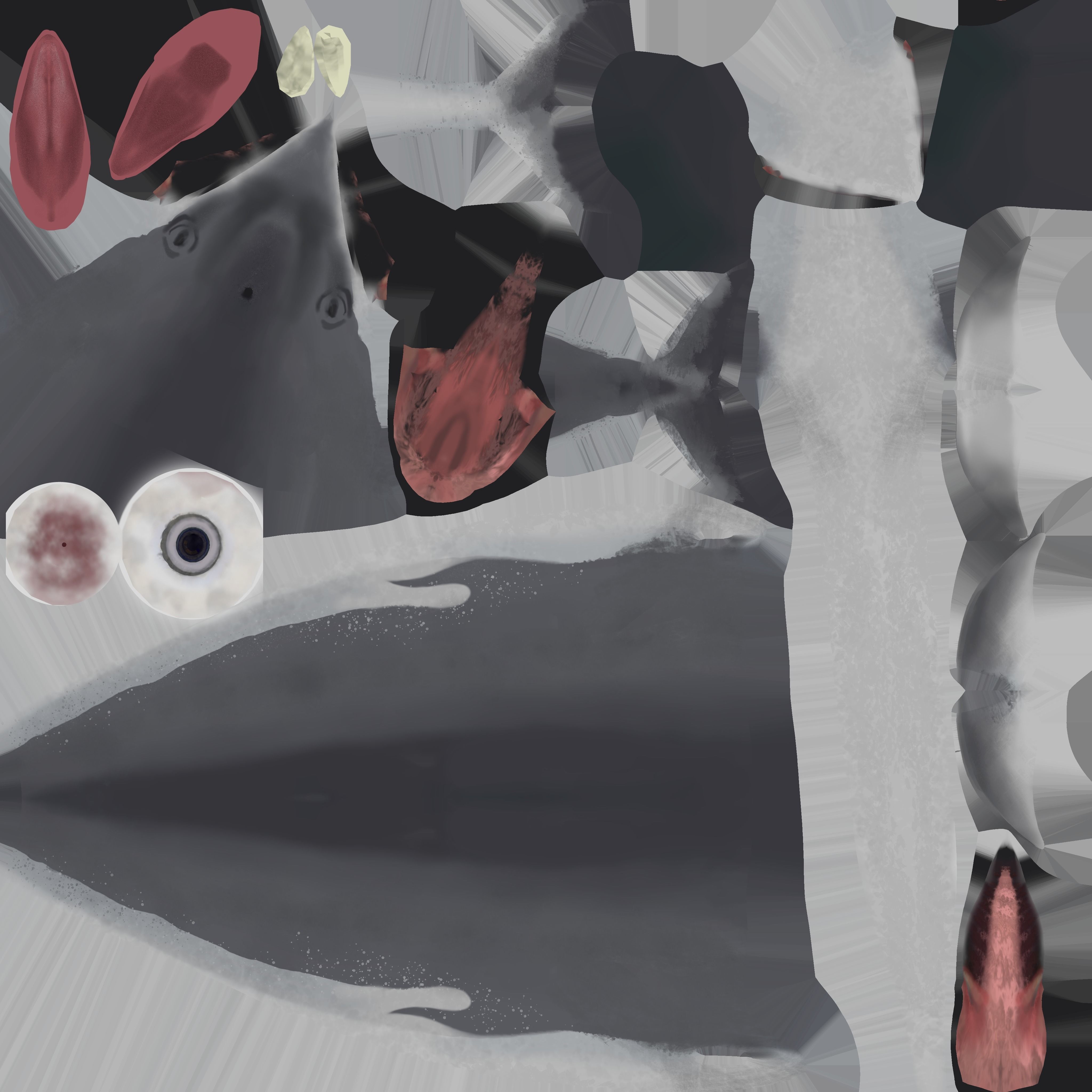 Dolphin Animated Old Low-poly 3D model_12