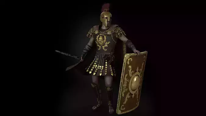Rome Centurion Low-poly 3D model