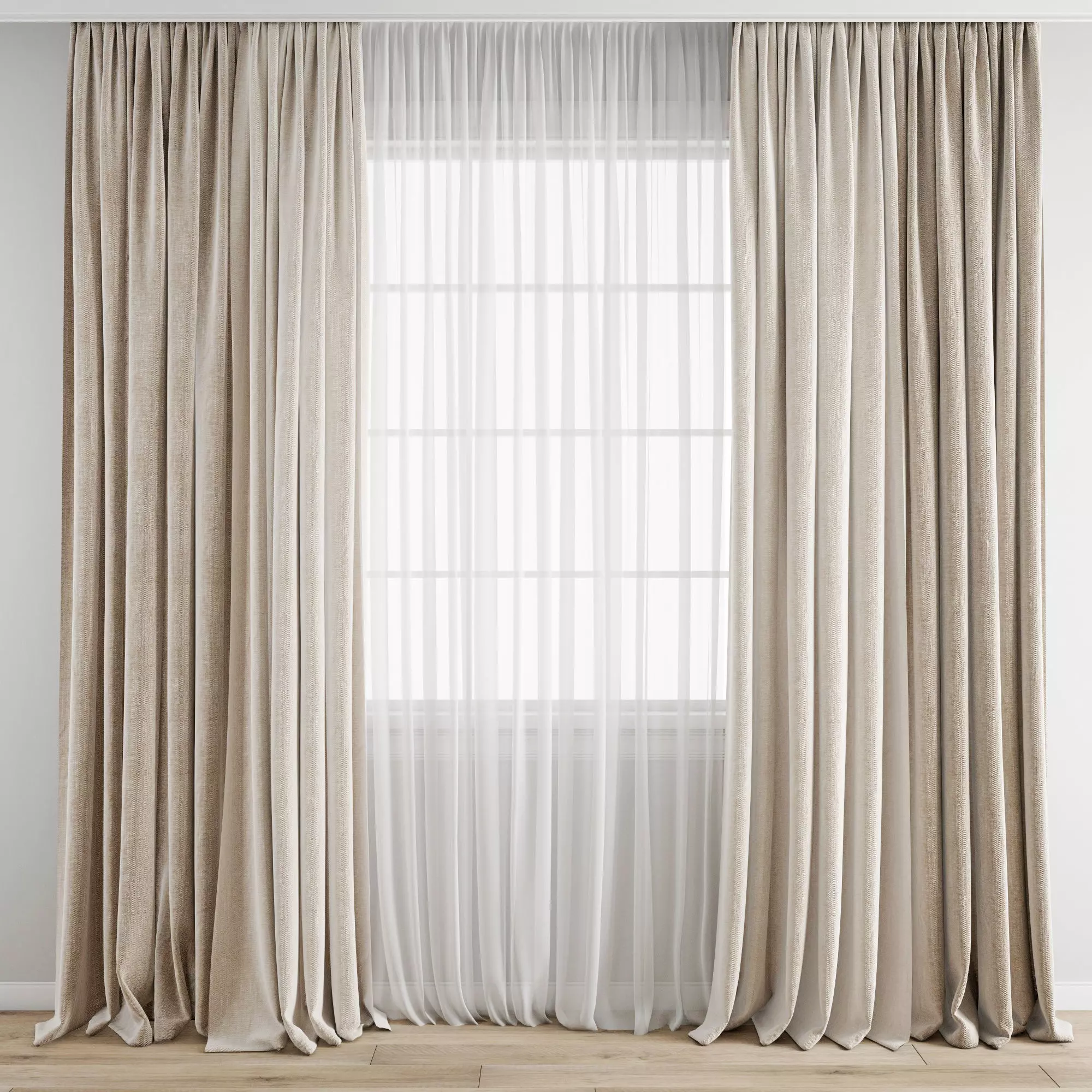 Curtain 341 3D model_0