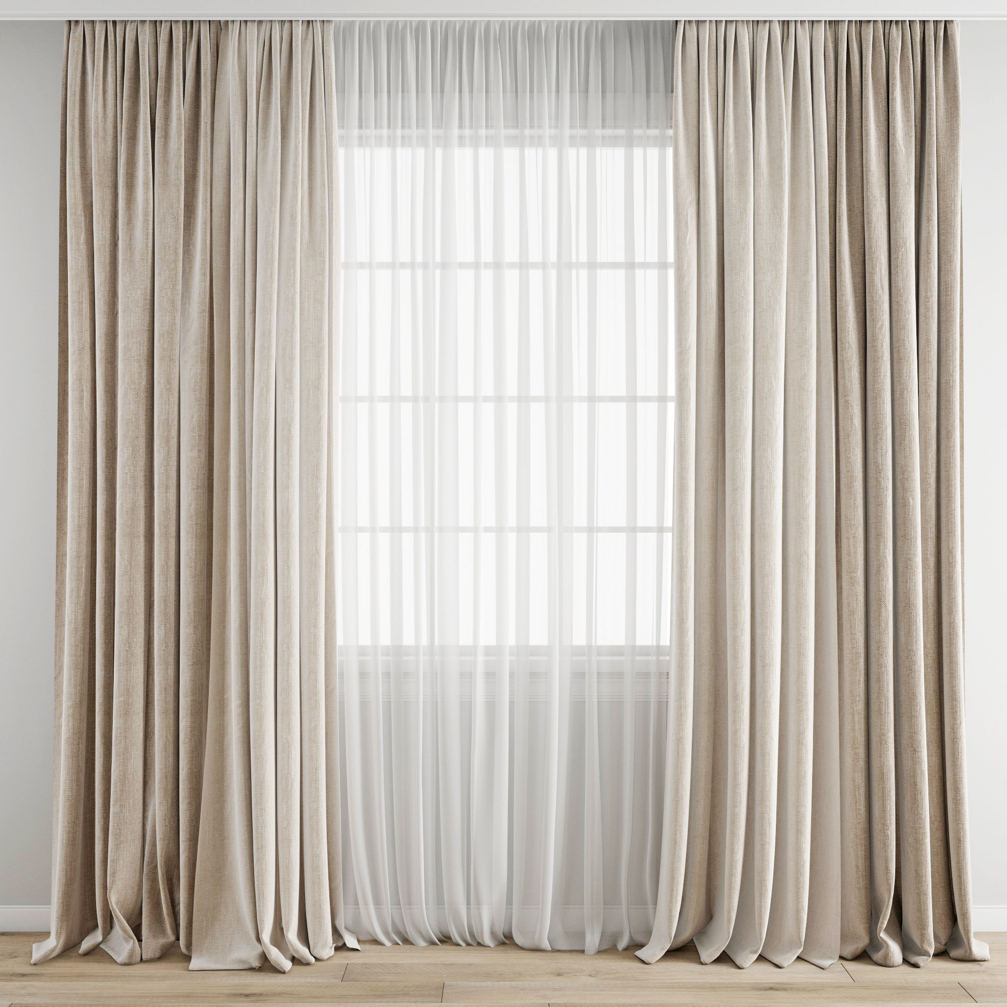 Curtain 341 3D model_5