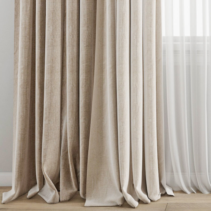 Curtain 341 3D model_1