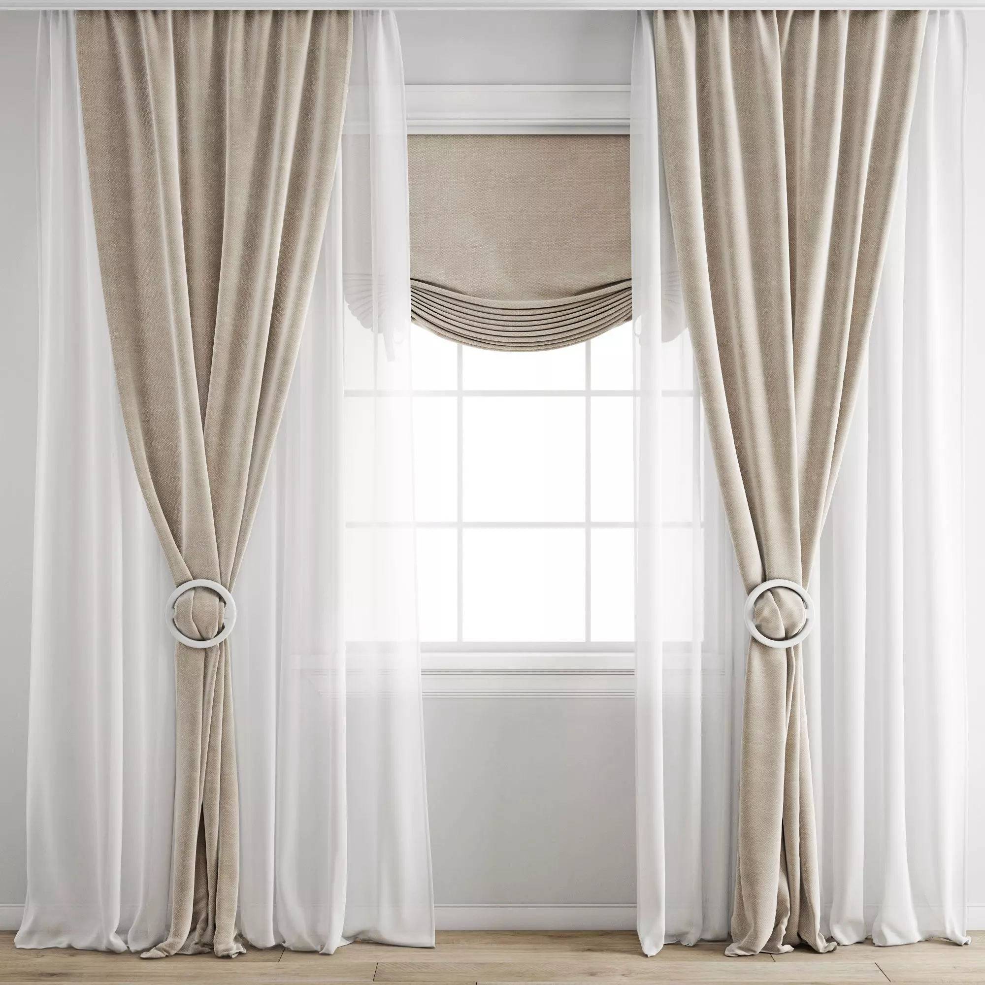 Curtain 343 3D model_0