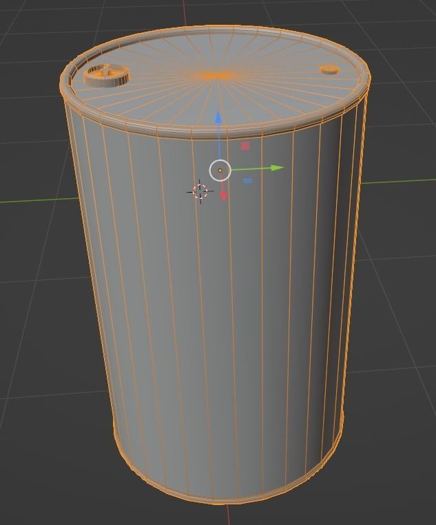 Barrel flammable - PBR Game Ready model Low-poly 3D model_14