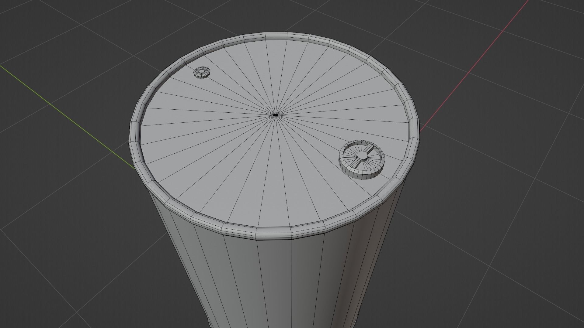 Barrel flammable - PBR Game Ready model Low-poly 3D model_12