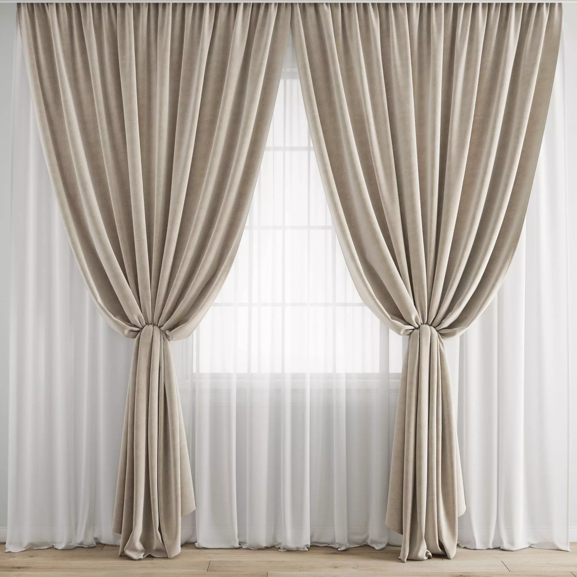 Curtain 344 3D model_0