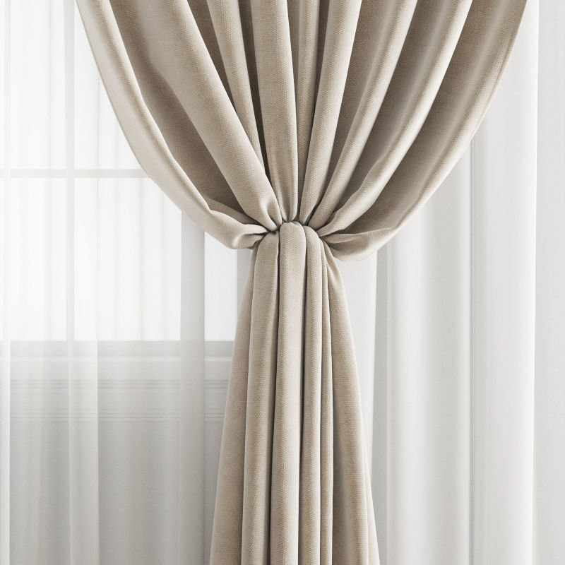 Curtain 344 3D model_2