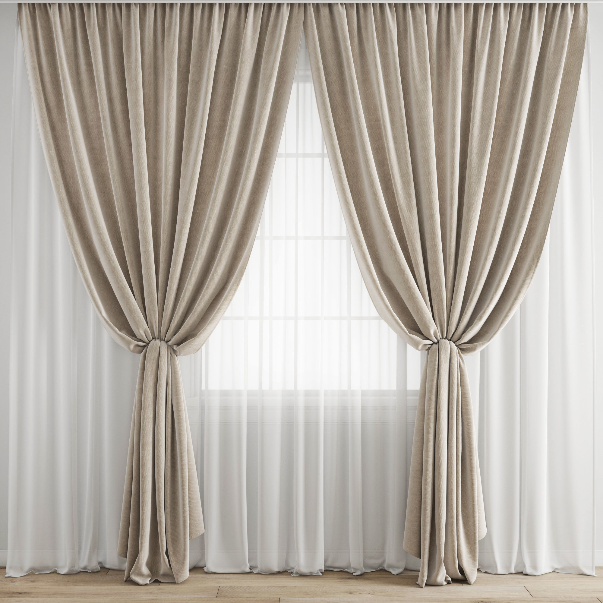 Curtain 344 3D model_5