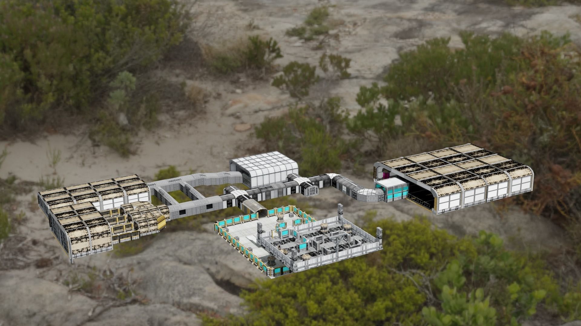 sci fi room package  3D model_47