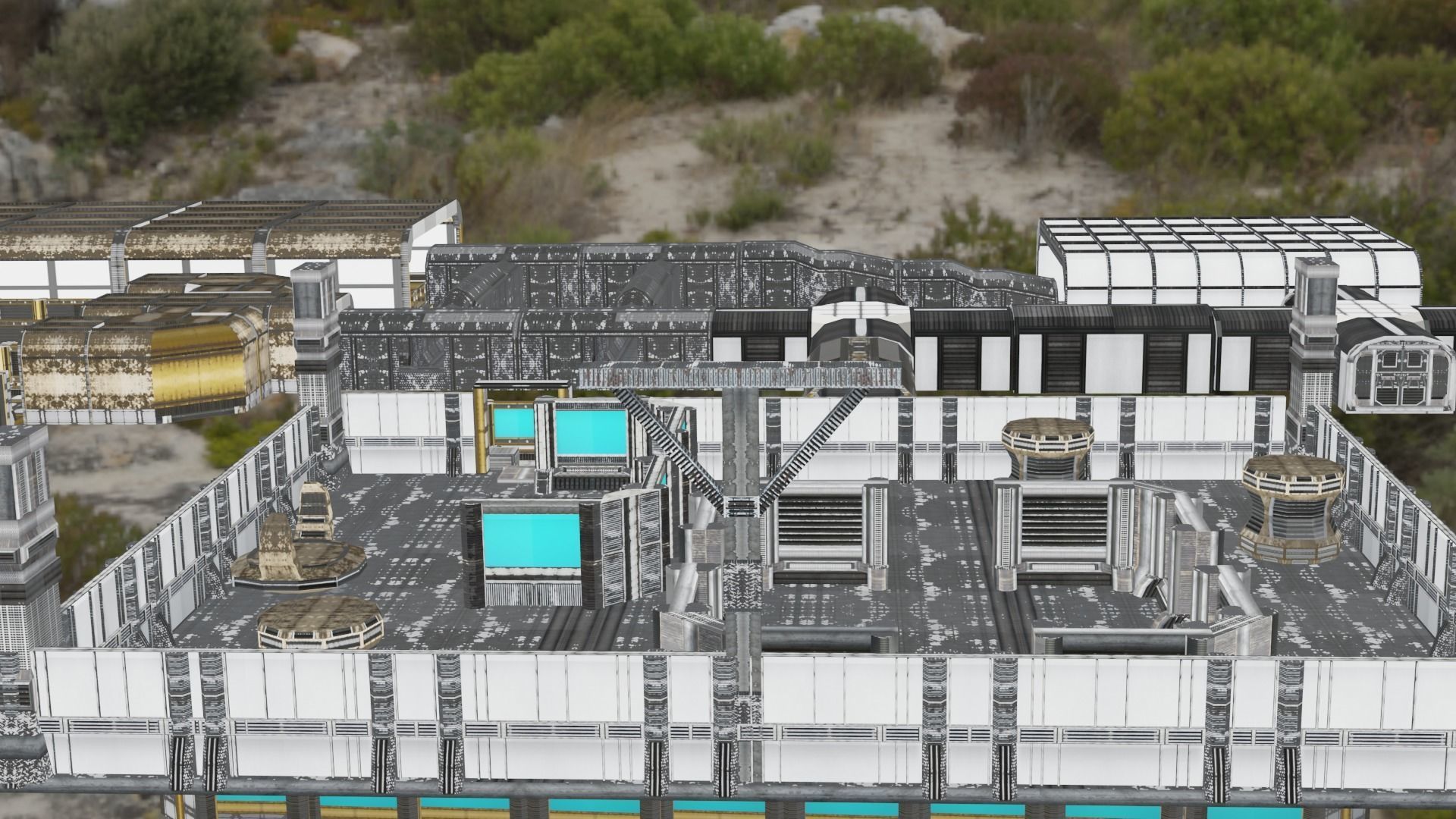 sci fi room package  3D model_32