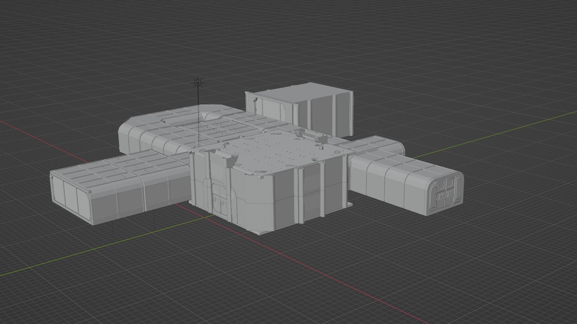 sci fi room package  3D model_44