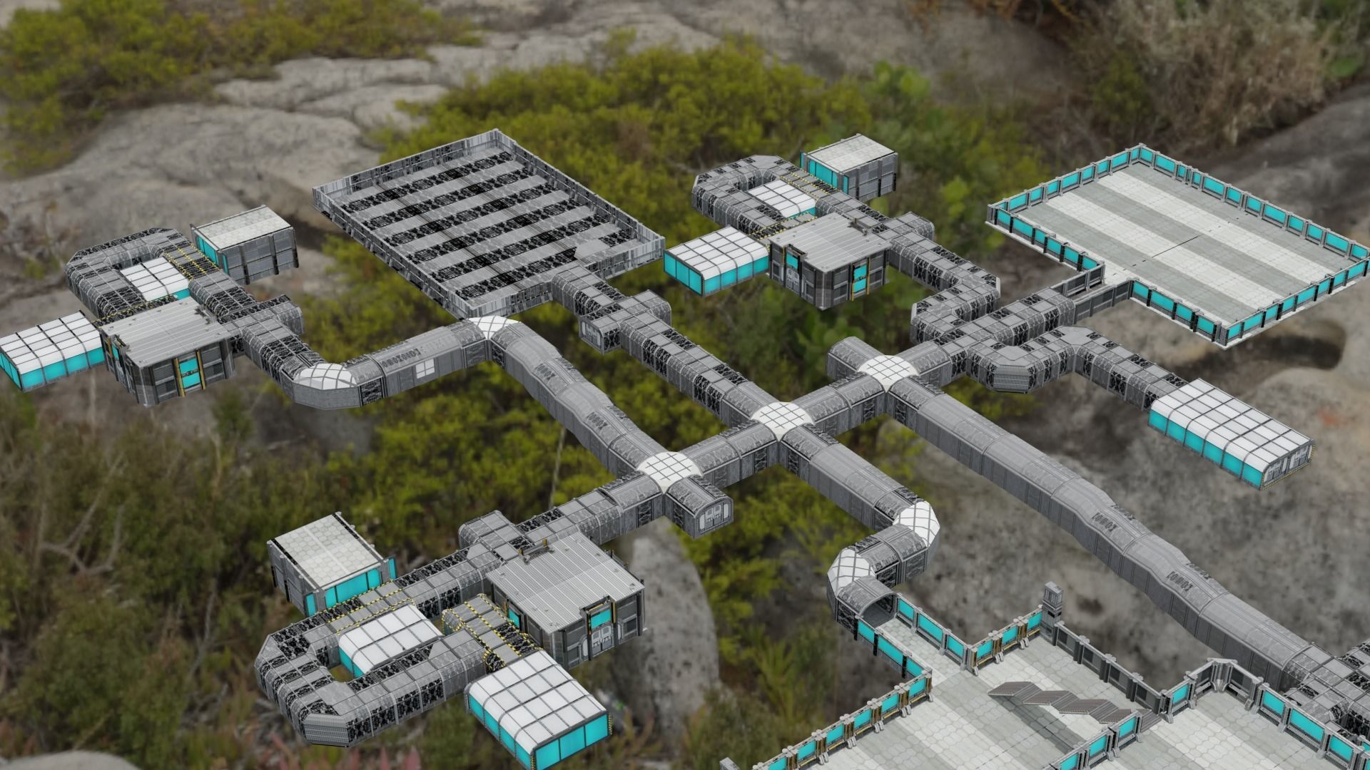 sci fi room package  3D model_51