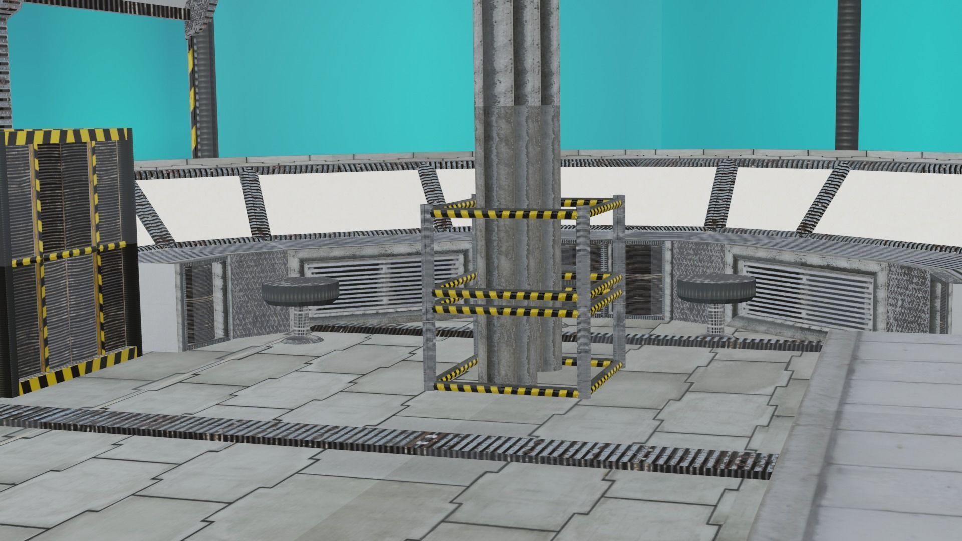 sci fi room package  3D model_27