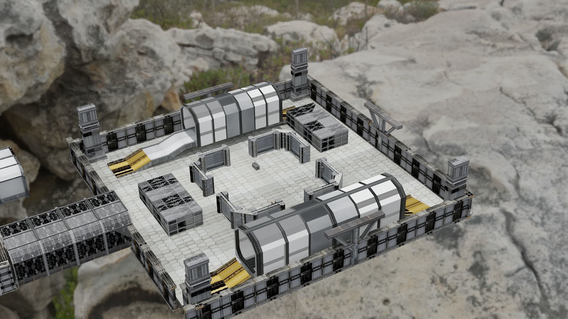 sci fi room package  3D model_22