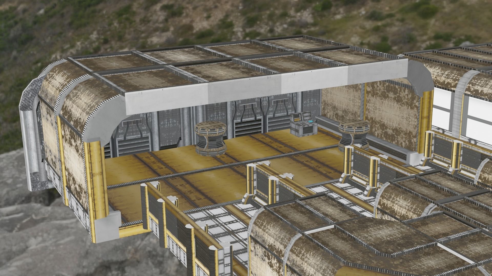 sci fi room package  3D model_55