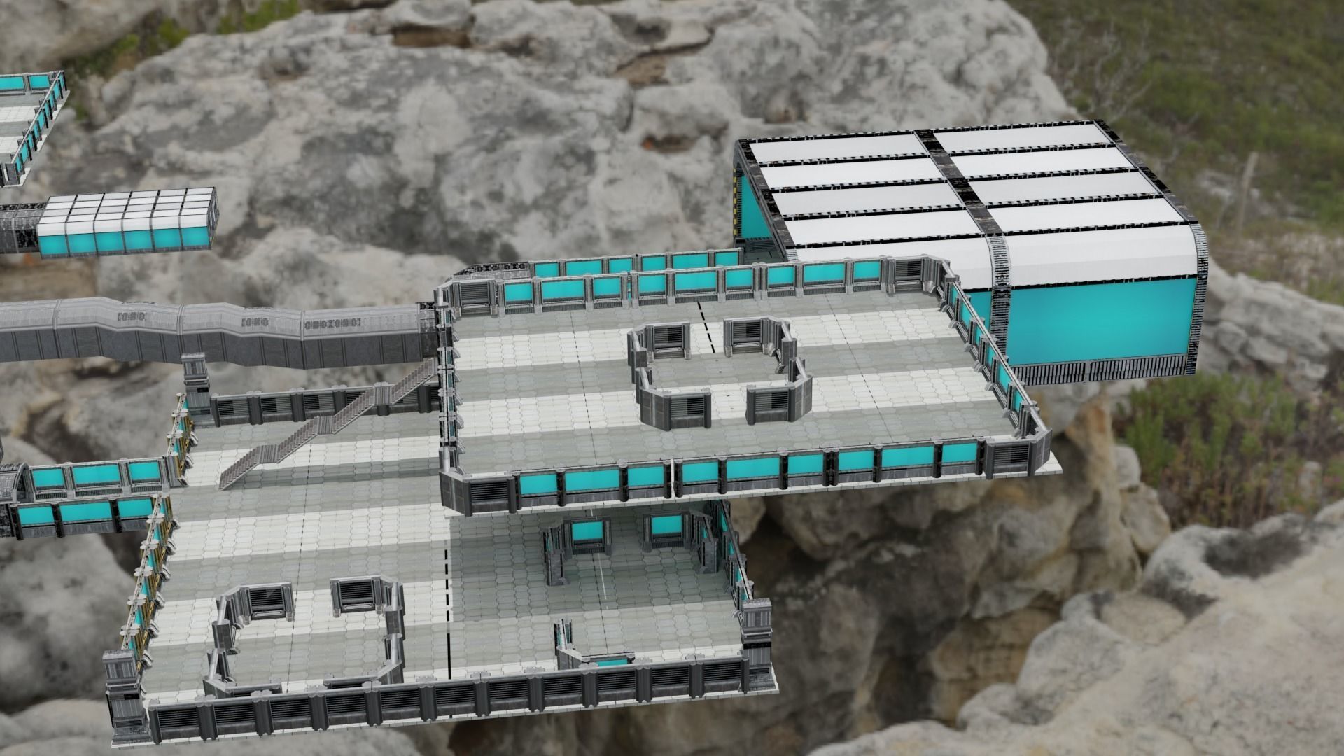 sci fi room package  3D model_37