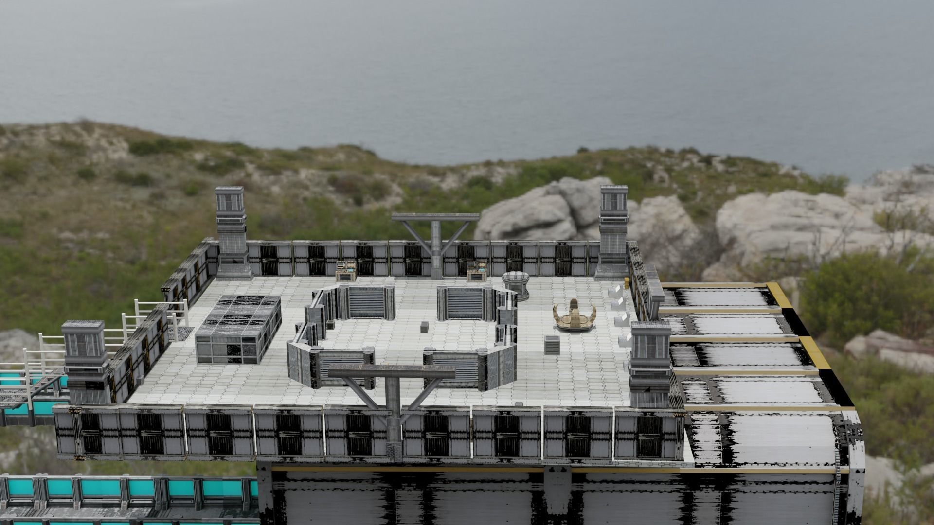 sci fi room package  3D model_39