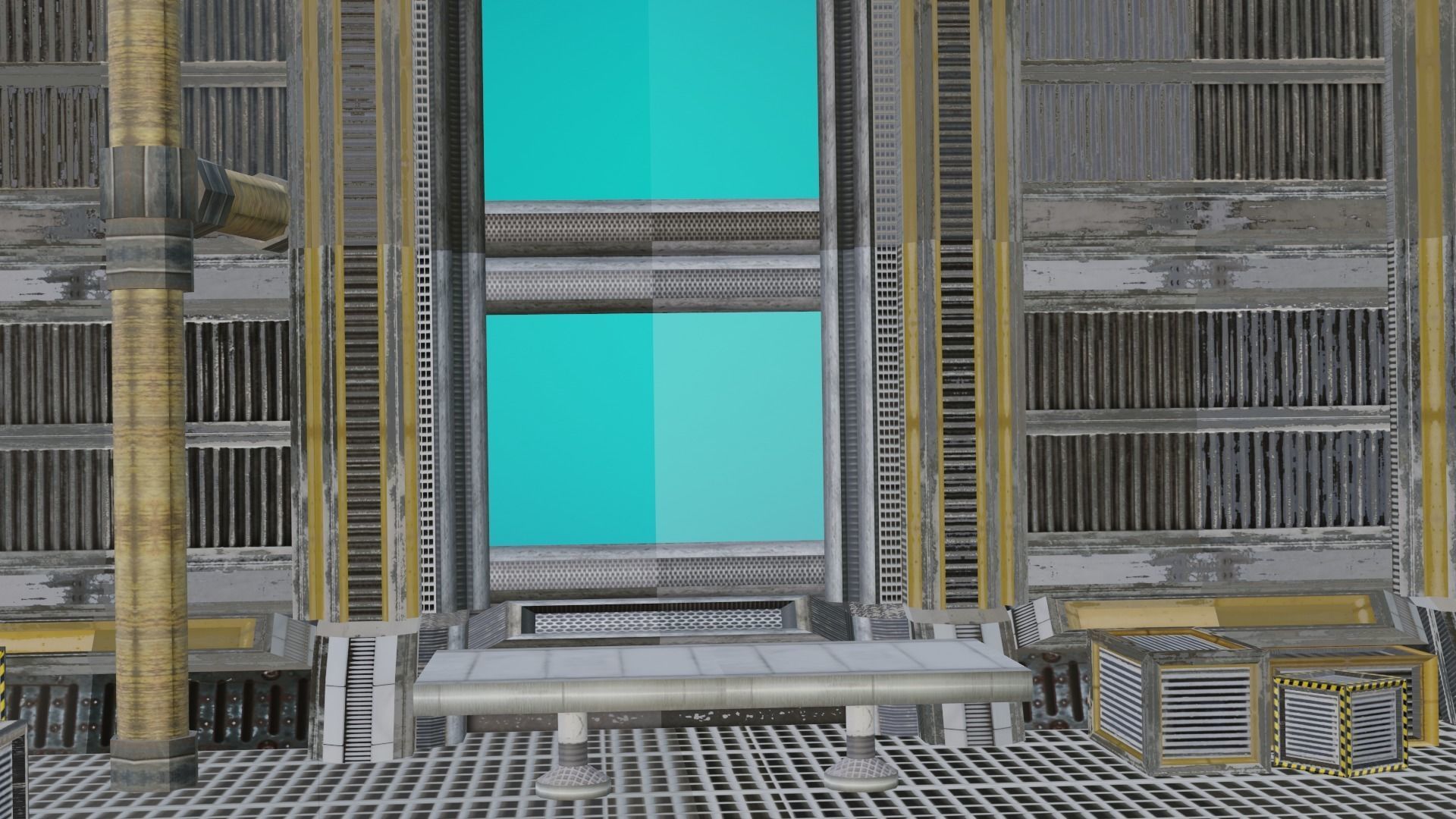 sci fi room package  3D model_15