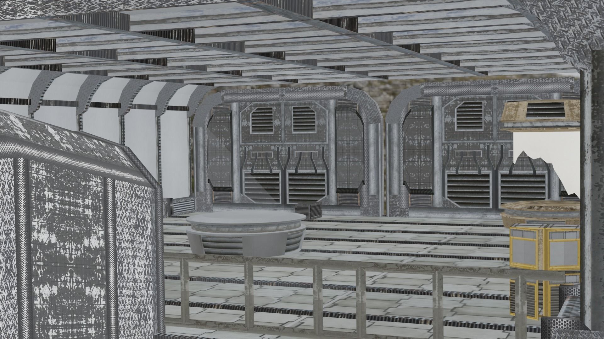 sci fi room package  3D model_41