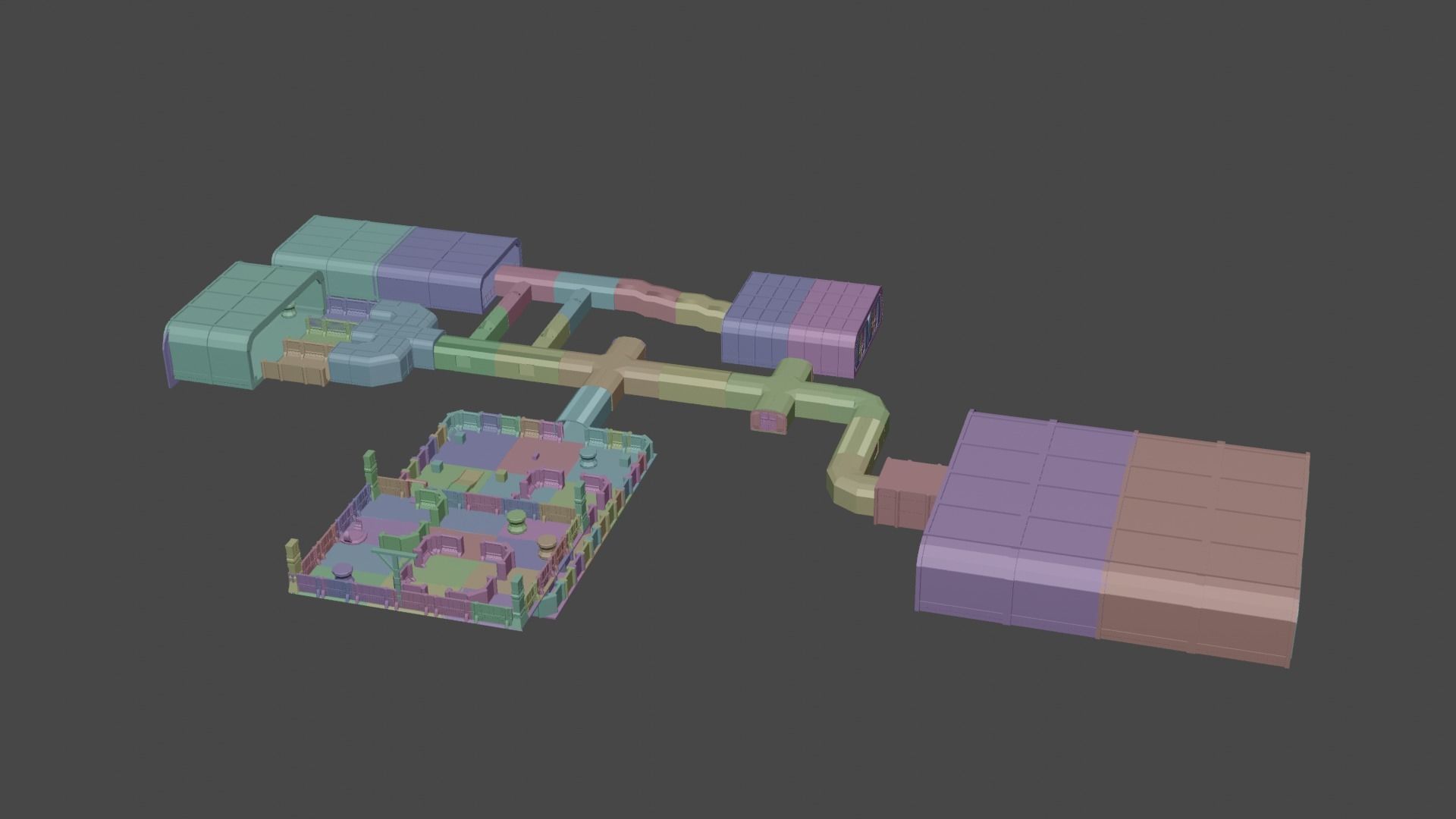 sci fi room package  3D model_36