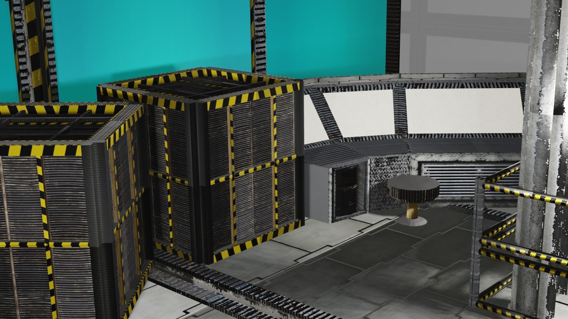 sci fi room package  3D model_17