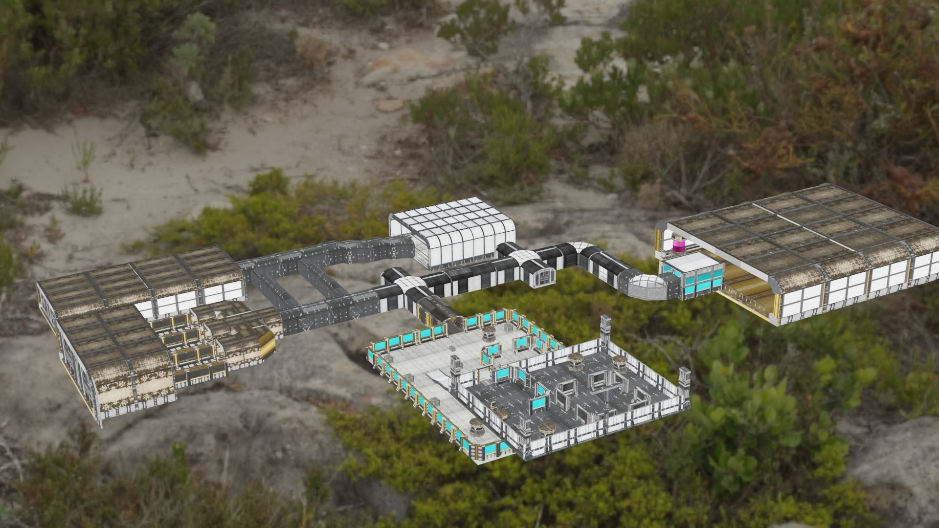 sci fi room package  3D model_9