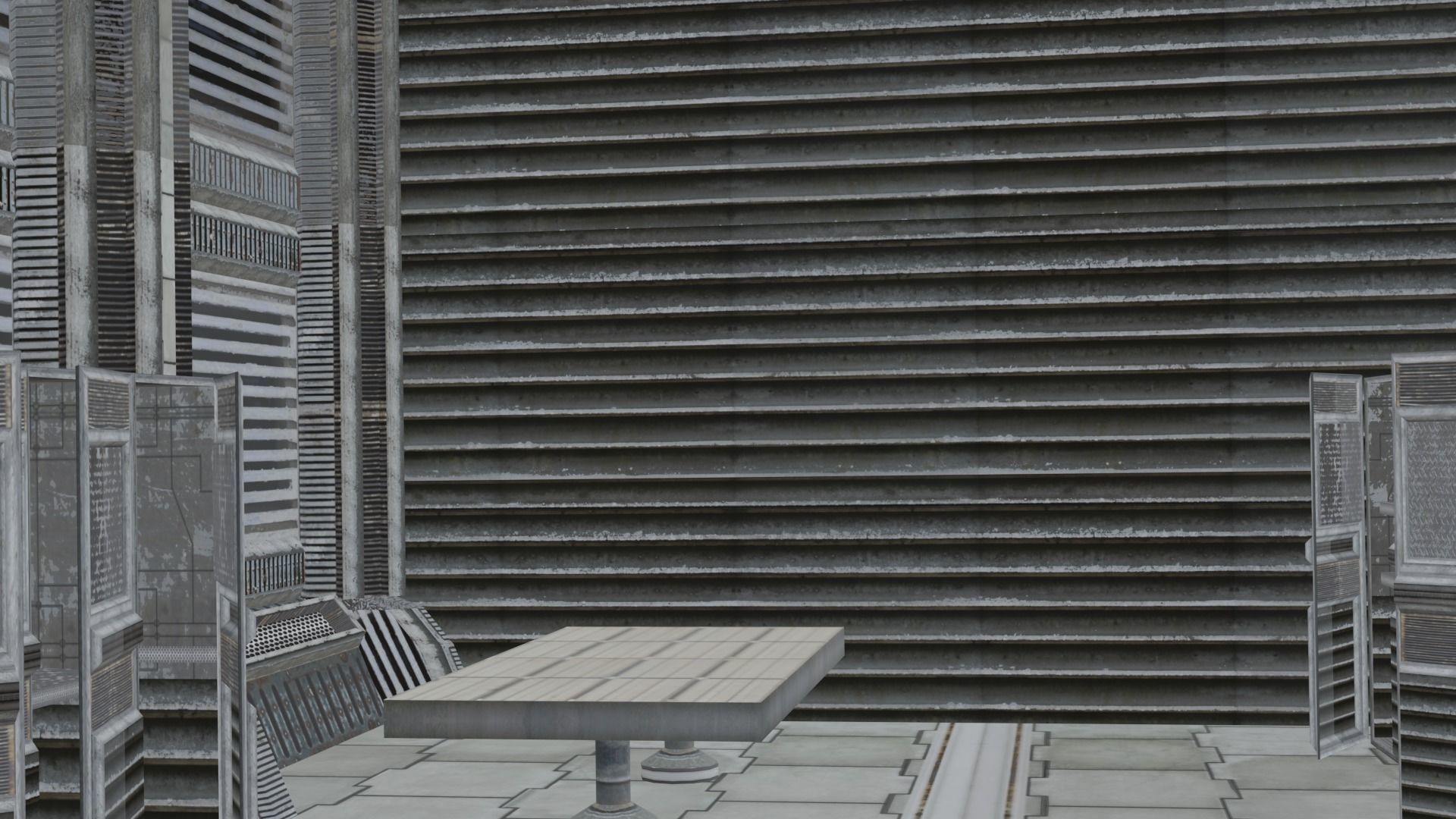 sci fi room package  3D model_42