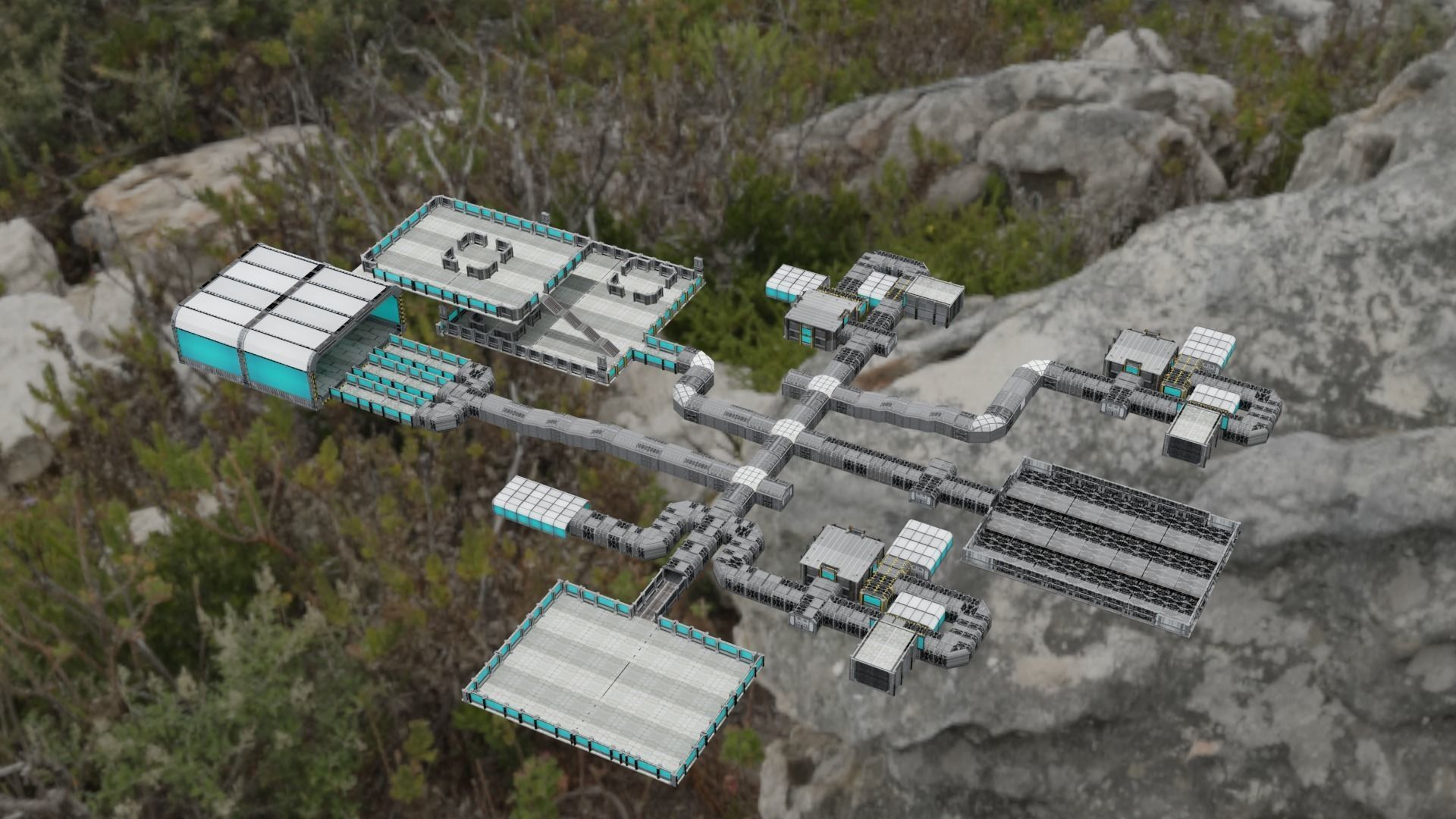 sci fi room package  3D model_10