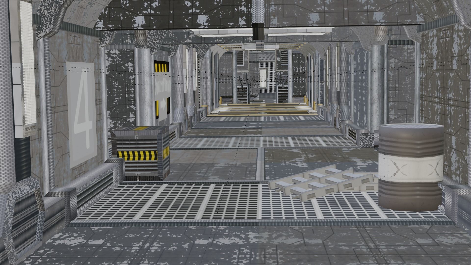 sci fi room package  3D model_49